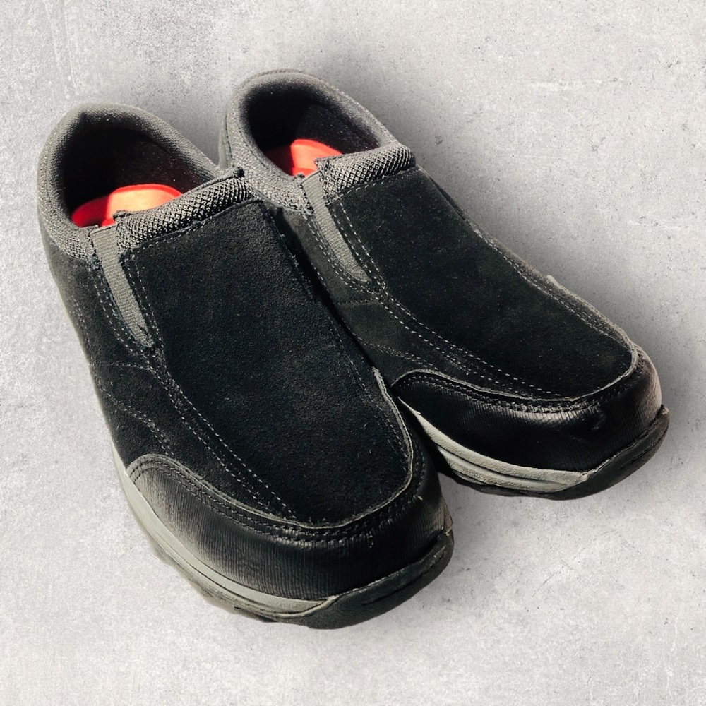Wrangler Memory Foam Suede Casual Slip On Shoes Black Men's Size 8